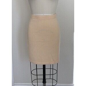 Vintage St John Collection Women’s Sz S Skirt Cream Knit Wool Blend Luxury ECU